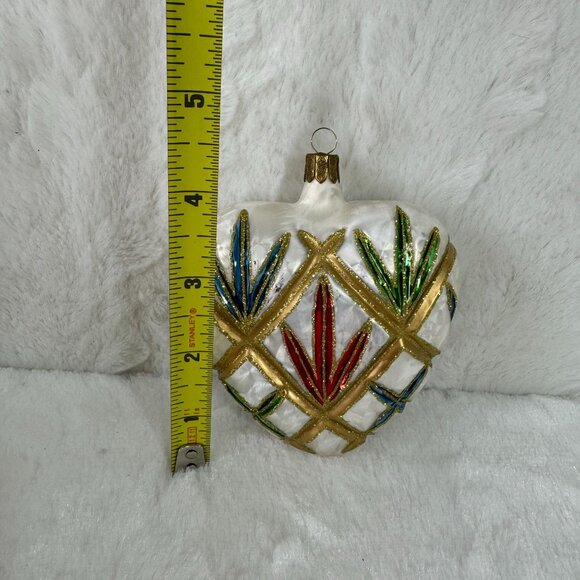Waterford Holiday Heirlooms Lismore Heart Ornament 1999 Limited Series - Picture 5 of 5